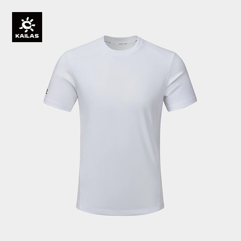 KAILAS凯乐石圆领短袖功能T恤吸湿速干修身弹力户外登山徒步男