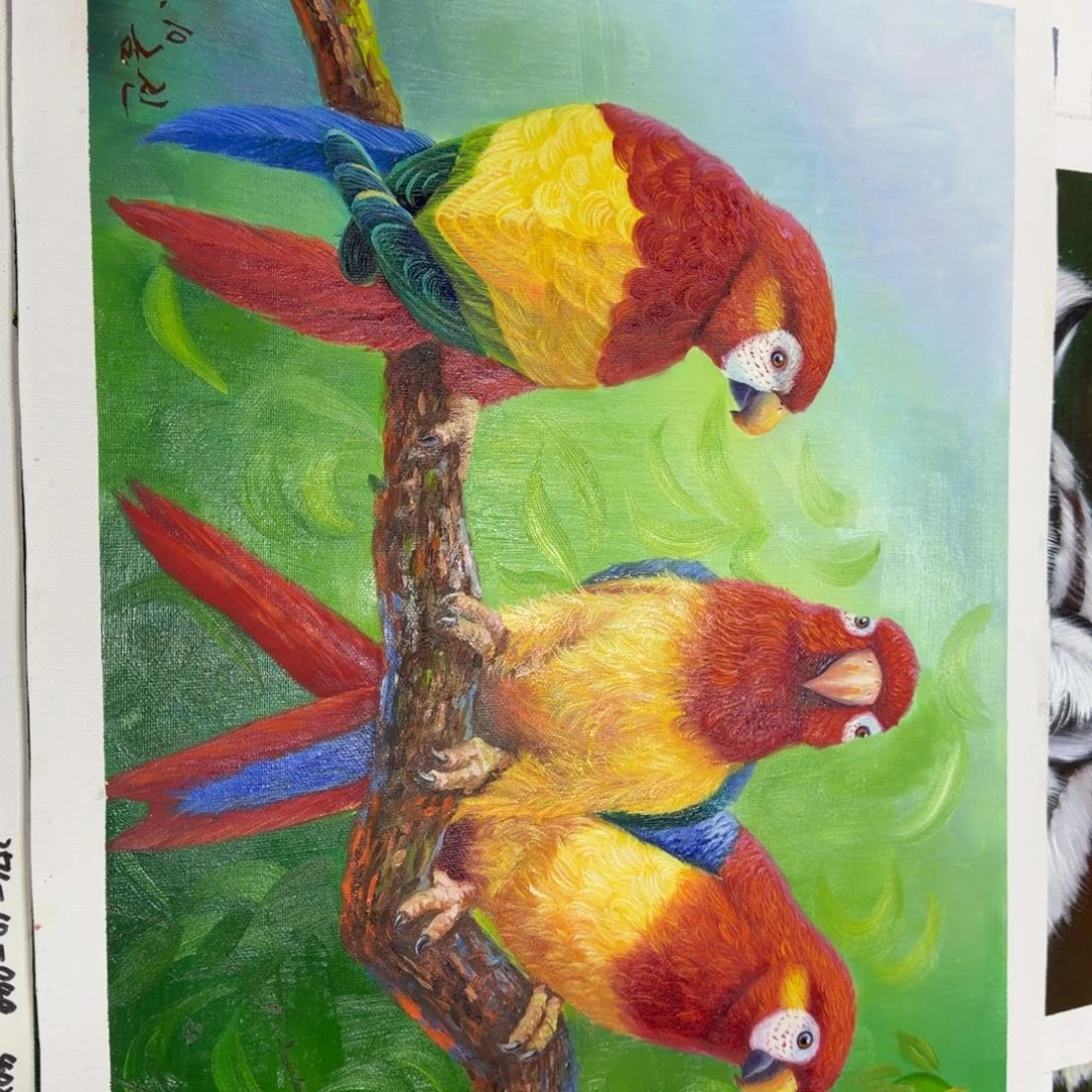 油画我的小伙伴都在等