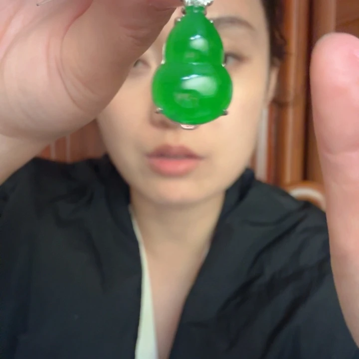 翡翠银S925镶嵌吊坠(不含链)吊坠