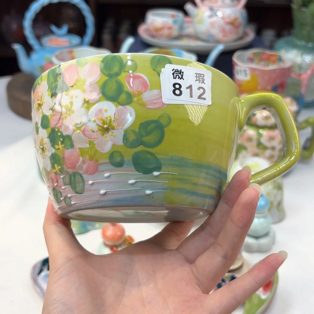 景德镇手绘高温釉下彩陶瓷茶具