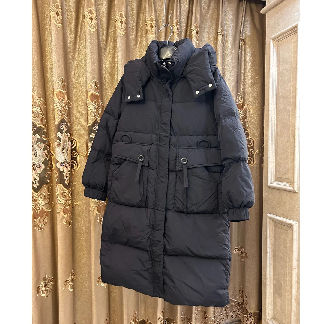 冬装女装中长款保暖棉服