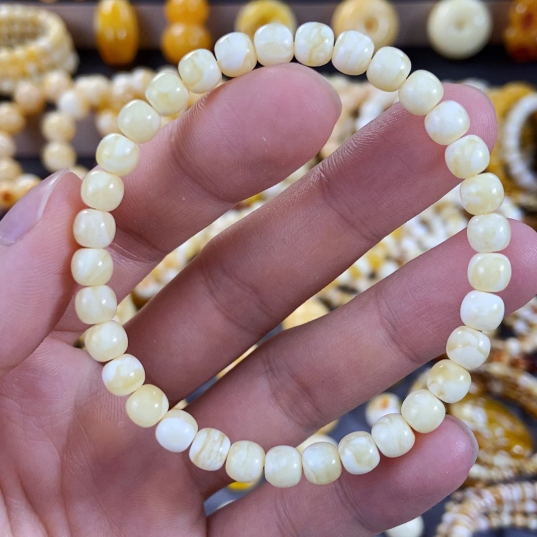 琥珀手链未镶嵌6mm尺寸