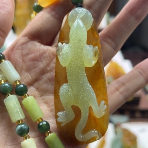 岫玉挂件未镶嵌挂件