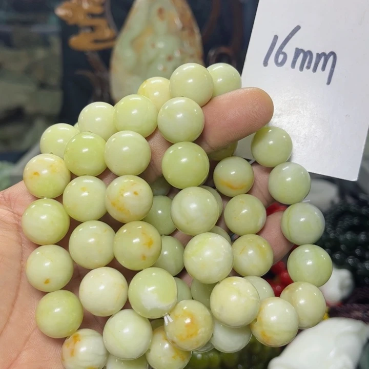 蛇纹石玉手串未镶嵌