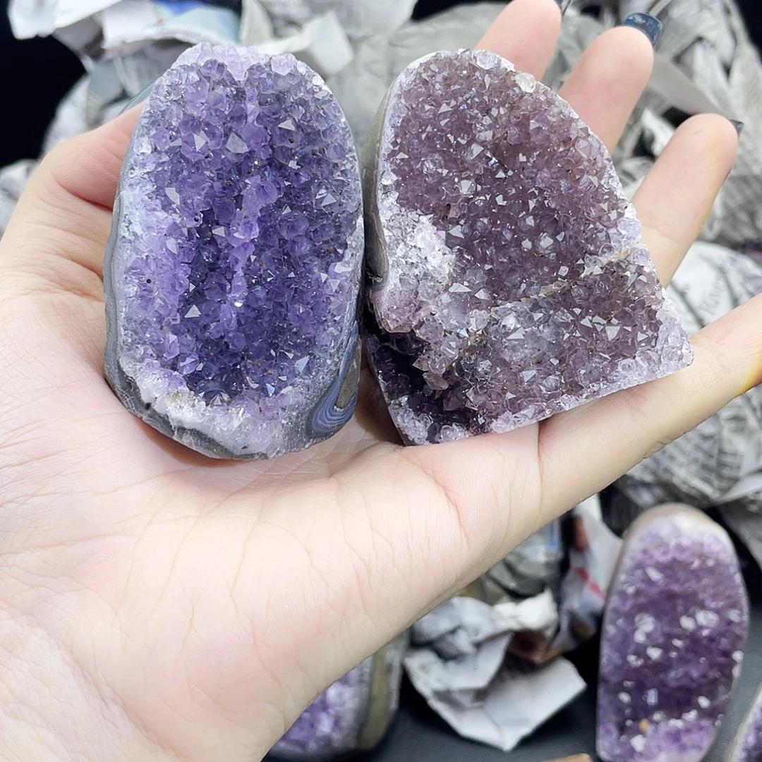 石材天然紫晶镇摆件000005