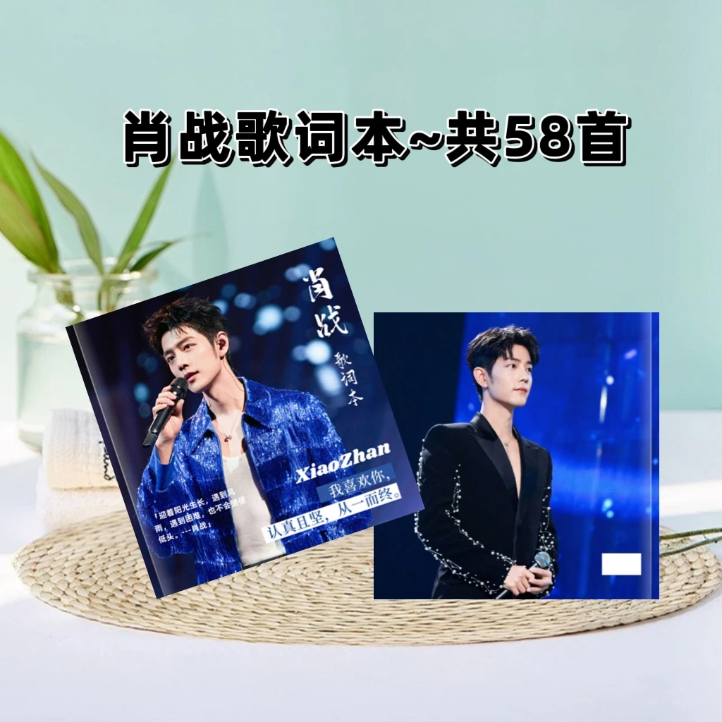 肖战，王一博，刘宇宁，胡夏，王赫野演唱会歌词本，粉丝应援收藏礼物