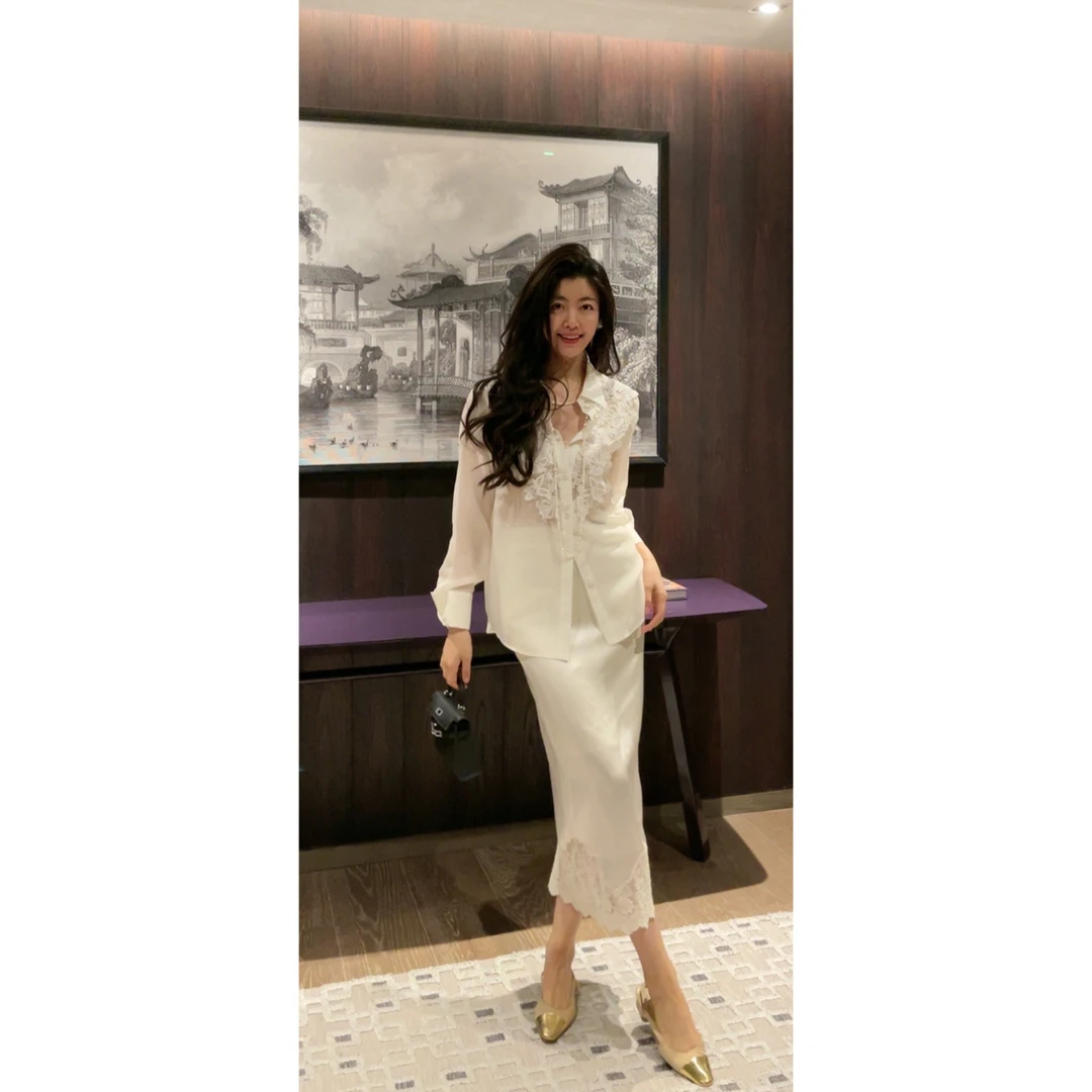 【N·COU】24春新款【初恋女友】气质蕾丝衬衫-DY3861