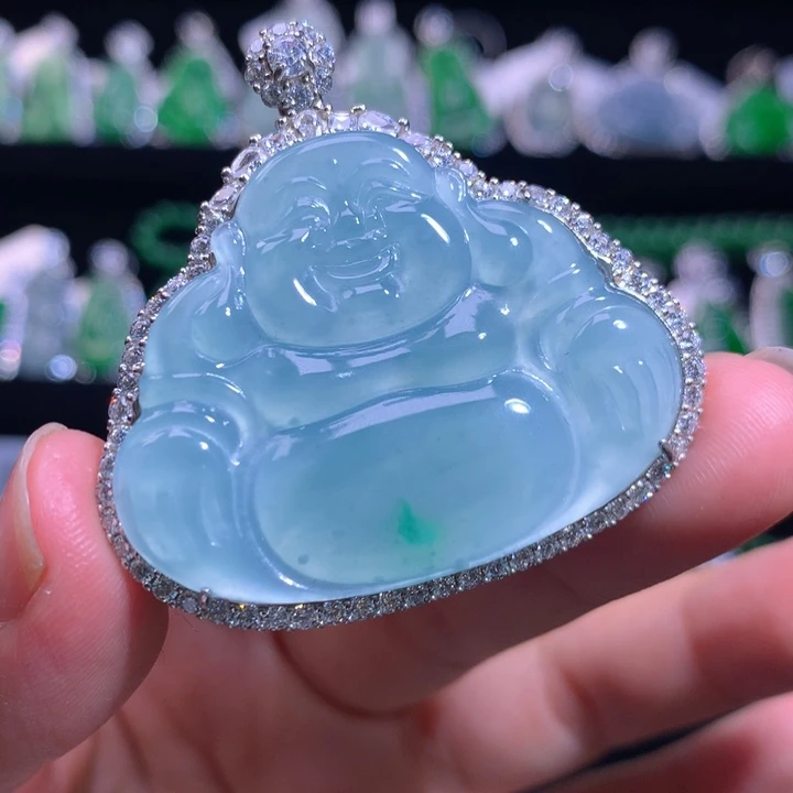 【闪购商品】颈饰银S925镶嵌翡翠天然翡翠