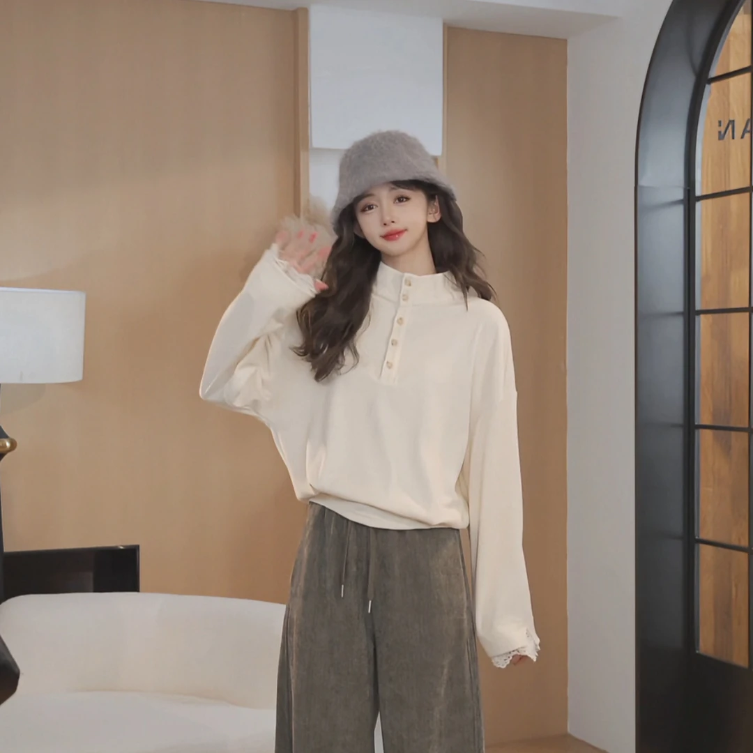 余紫绮【精致T】设计感高领含女精致内搭打底YA2588025