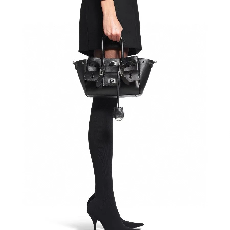 内外真皮手提斜挎包肩包通勤风百搭女士包无标订制高品质轻奢风黑