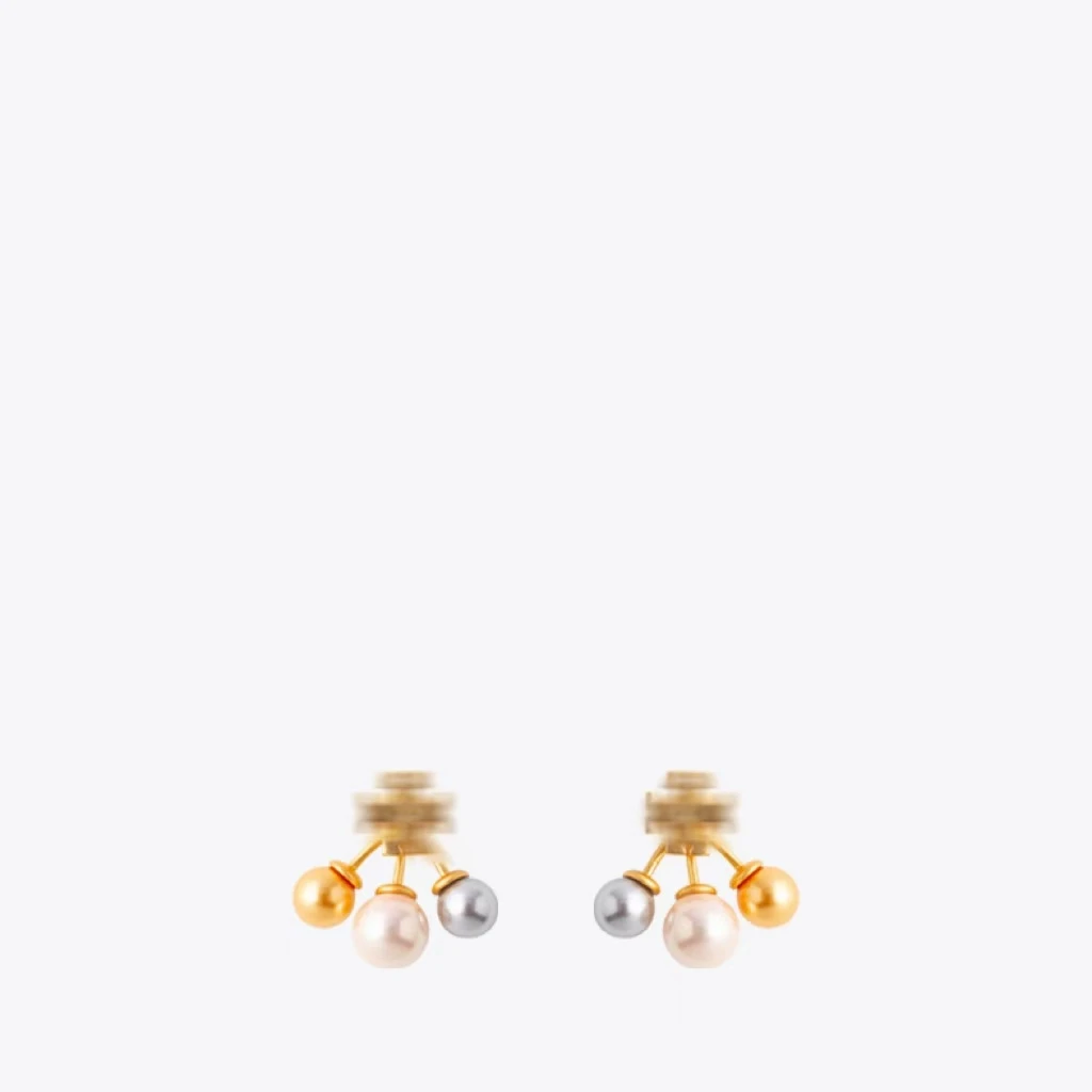 铜合金仿珍珠耳饰 时尚优雅通勤高级感气质耳饰轻奢女士耳钉