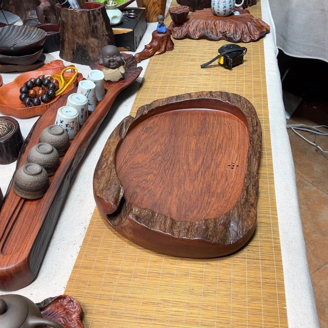 缅甸花梨湿泡茶盘