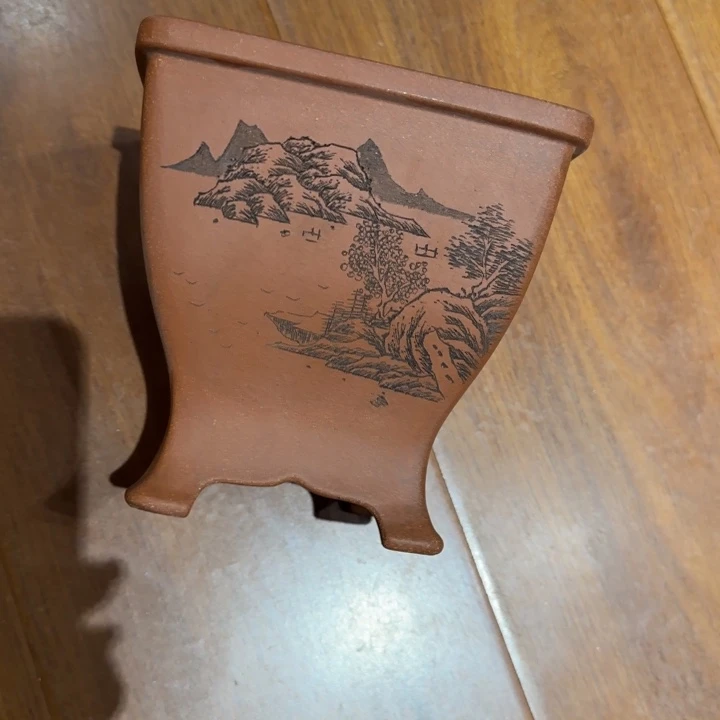 杨***飞花盆紫砂半手工制作