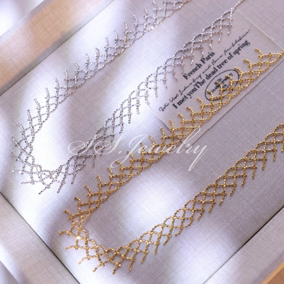 链子925银 SS JEWELRY 眼睫毛蕾丝项链高级感名媛风奢华