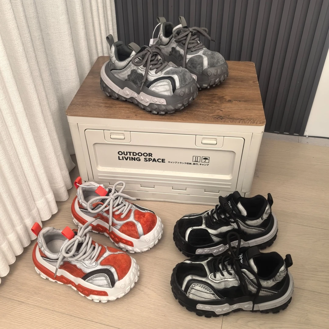 【Ly】【加绒/单里】2025冬季加绒厚底复古老爹鞋女运动时尚休闲女鞋