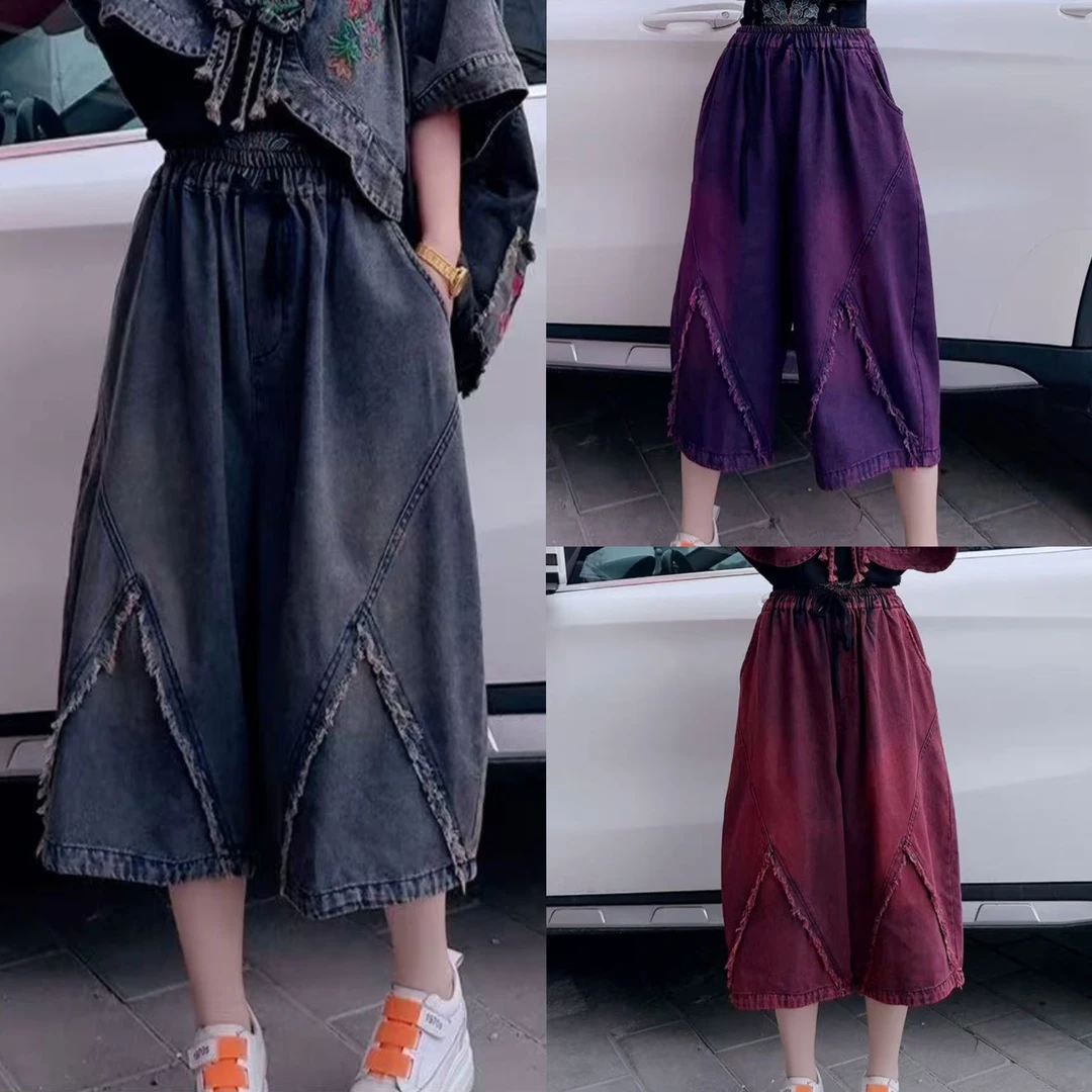 做旧牛仔裤裤子唐汉布依新款D