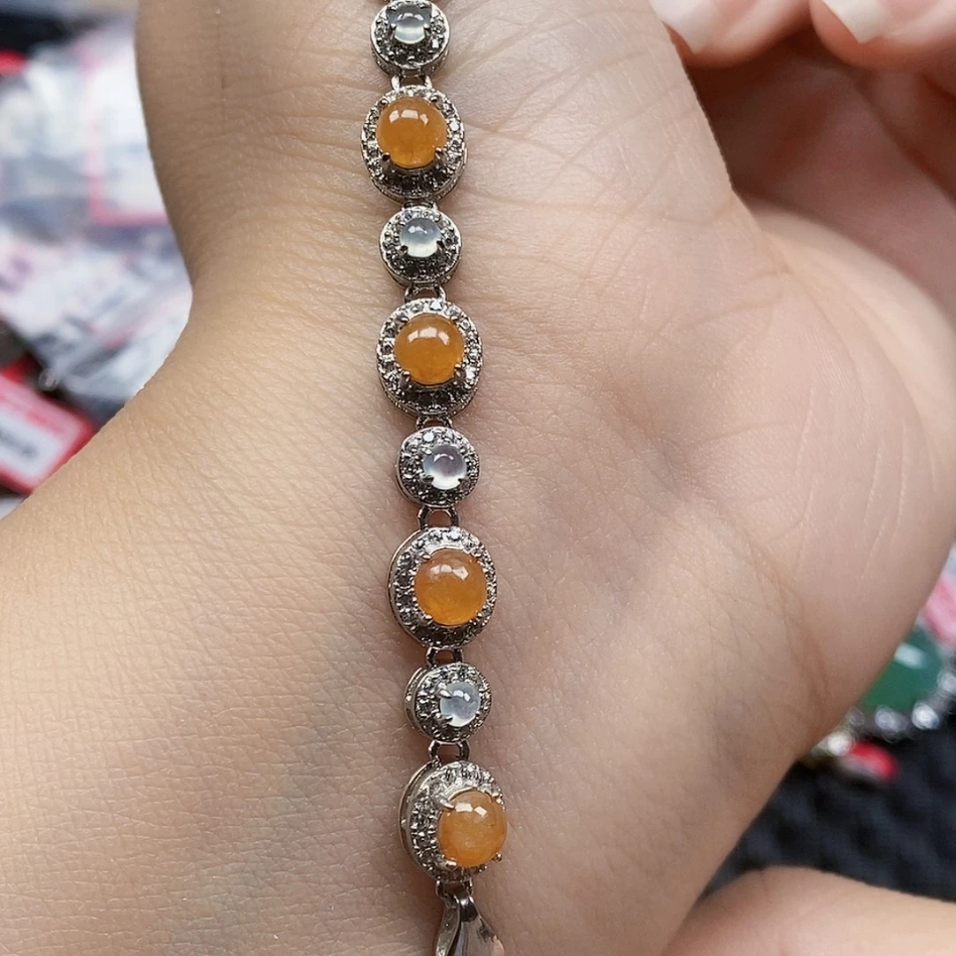 翡翠银S925镶嵌戒指