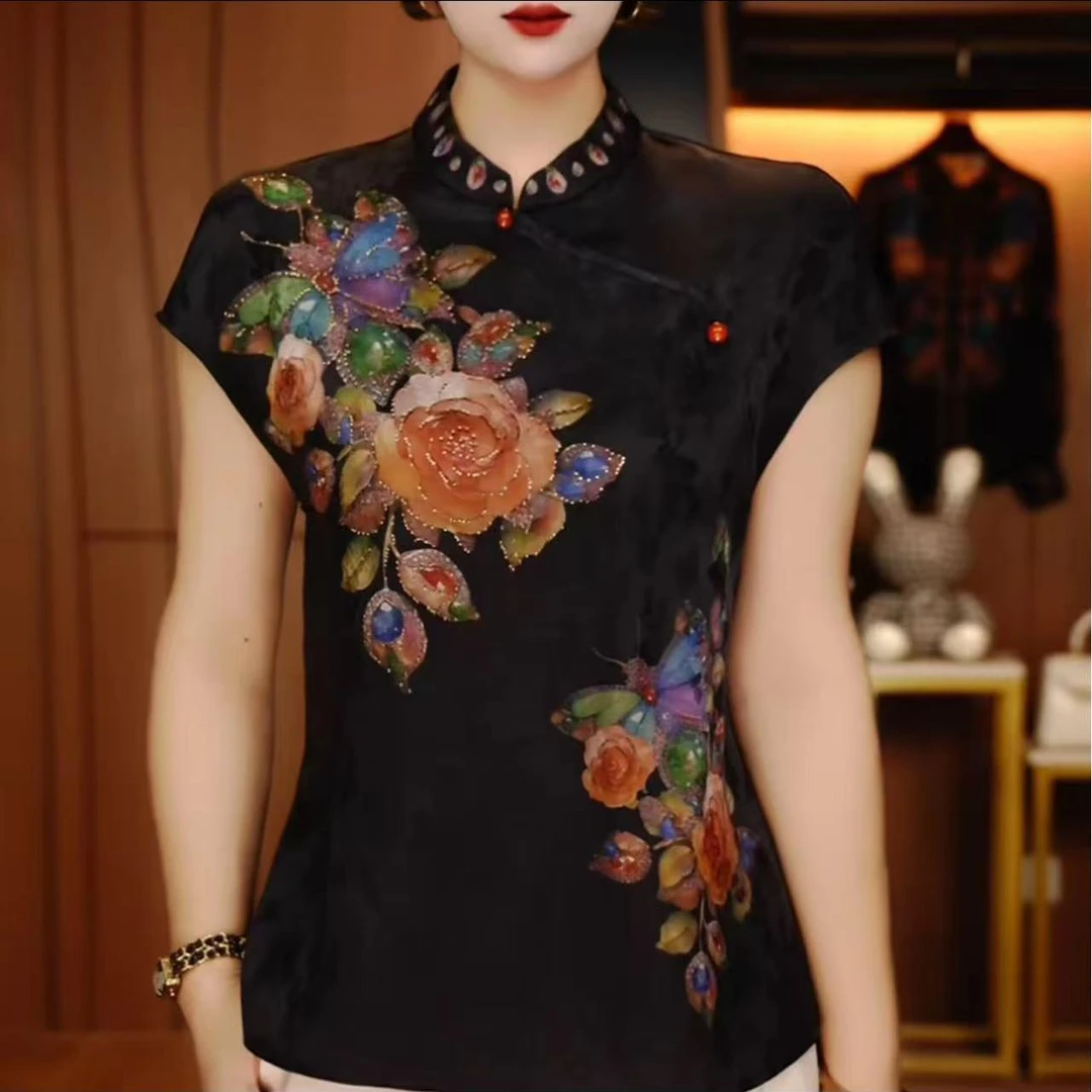 新中式上衣夏季国风百搭休闲气质女小衫#922