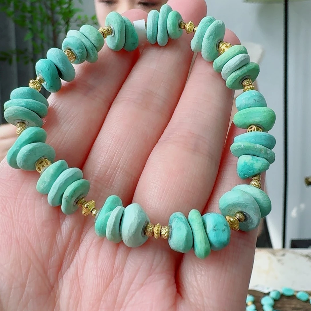 18K金镶嵌绿松石珠宝奇石