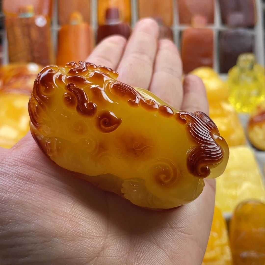 阿***波定制琥珀未镶嵌定制款天然琥珀蜜蜡