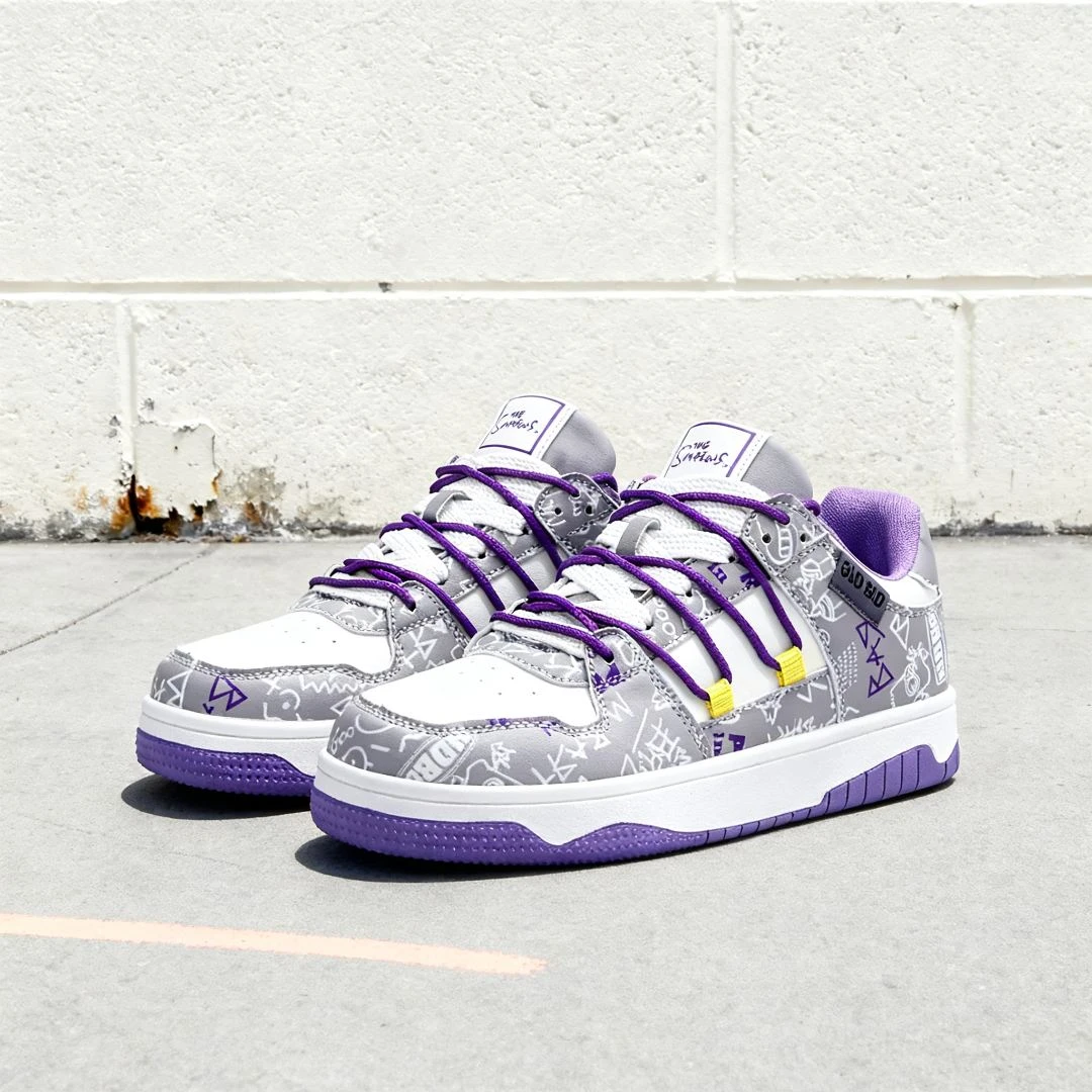 THESIMPSONS辛普森板鞋男款百搭潮鞋厚底增高美式高街休闲面包鞋