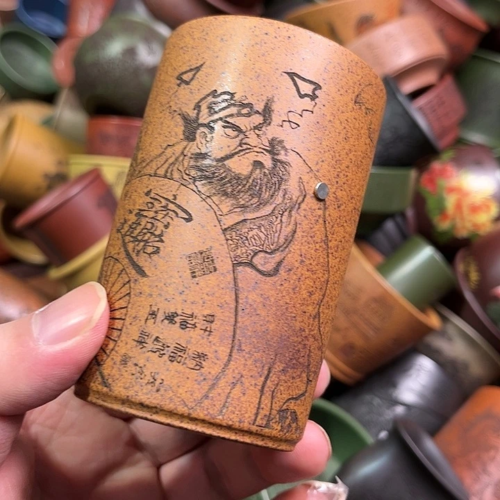 紫砂茶杯全手工紫砂主人杯