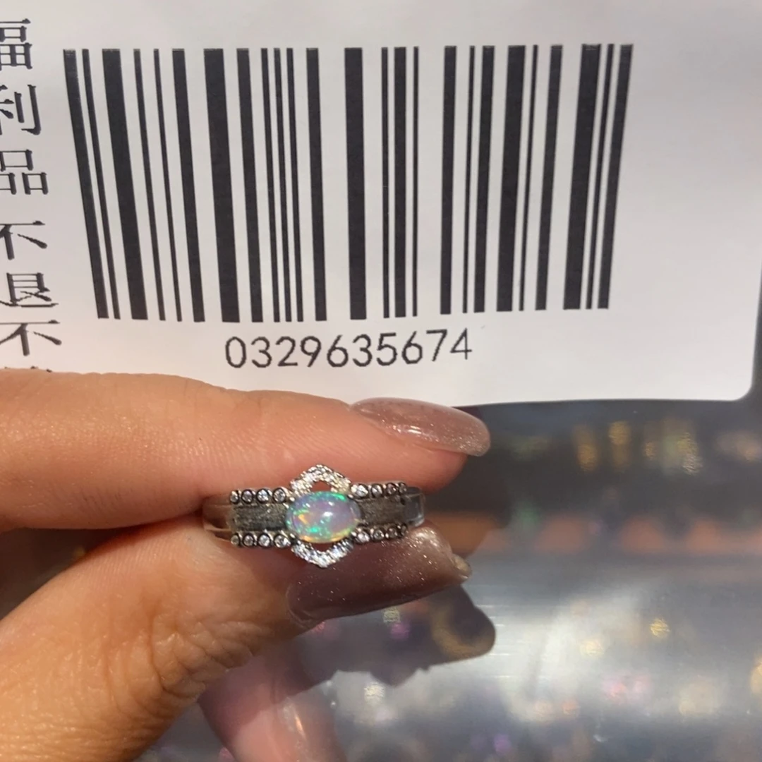 欧泊戒指欧泊未镶嵌短**柯