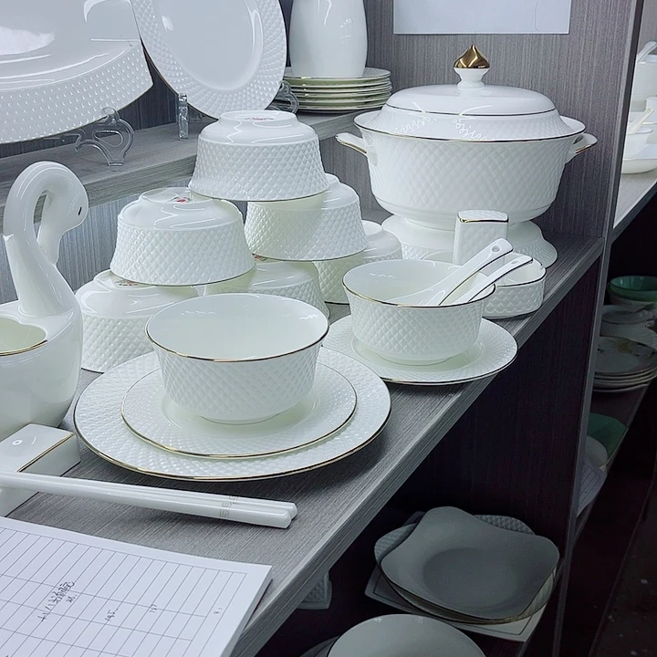 瞧***鸿景德镇高端骨瓷餐具