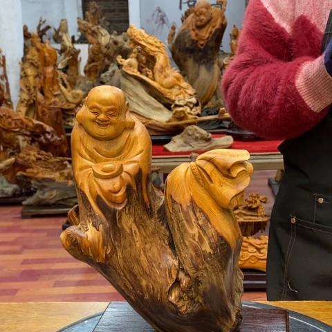 柏木（崖柏）马***A太行崖柏根雕