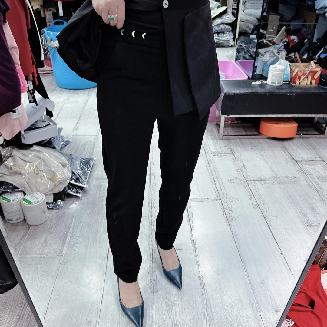 春夏新款舒适松紧腰西裤百搭休闲裤5503品