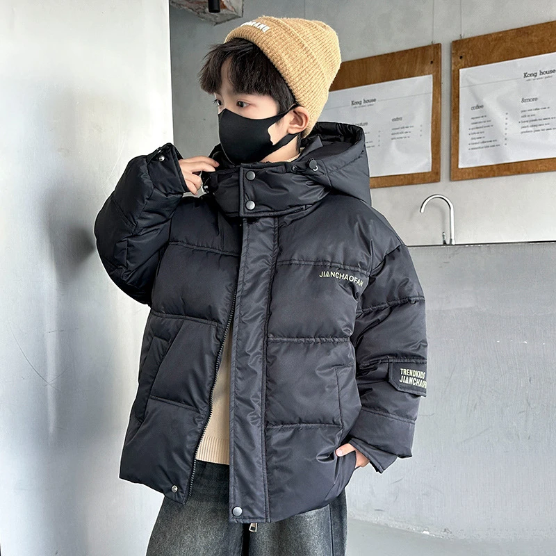 巴拉童年羽绒服2025新款冬装潮酷洋气中大童男孩加厚儿童外套保暖
