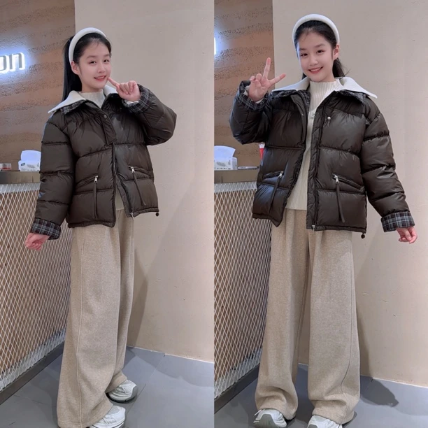 冬季新款立领加厚宽松短款女韩版时尚百搭保暖外套洋气潮