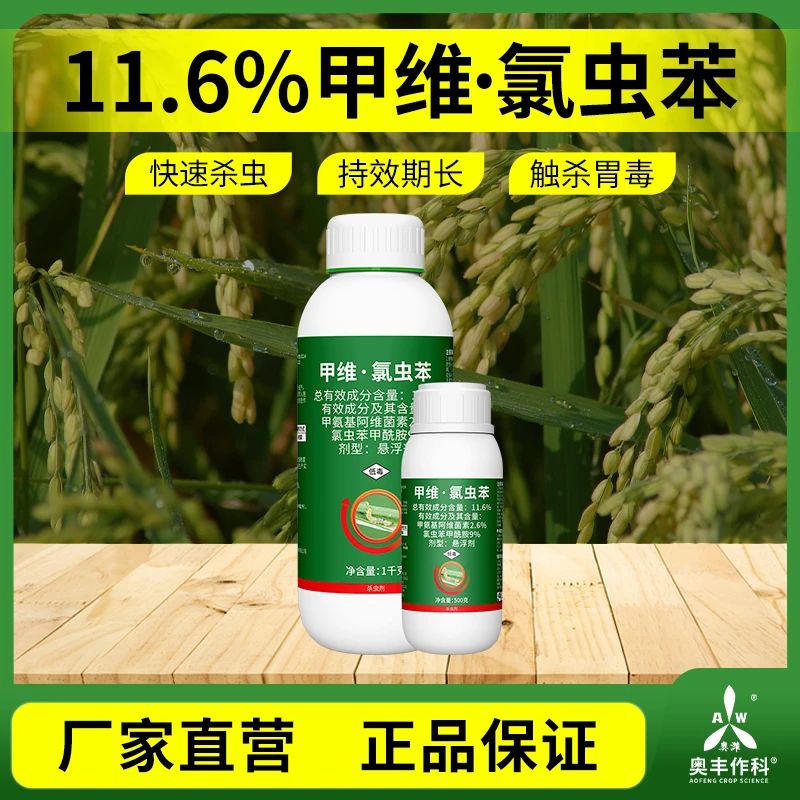 奥丰11.6%甲维·氯虫苯(康宽)正品果树蔬菜花卉肉虫杀虫剂商品图