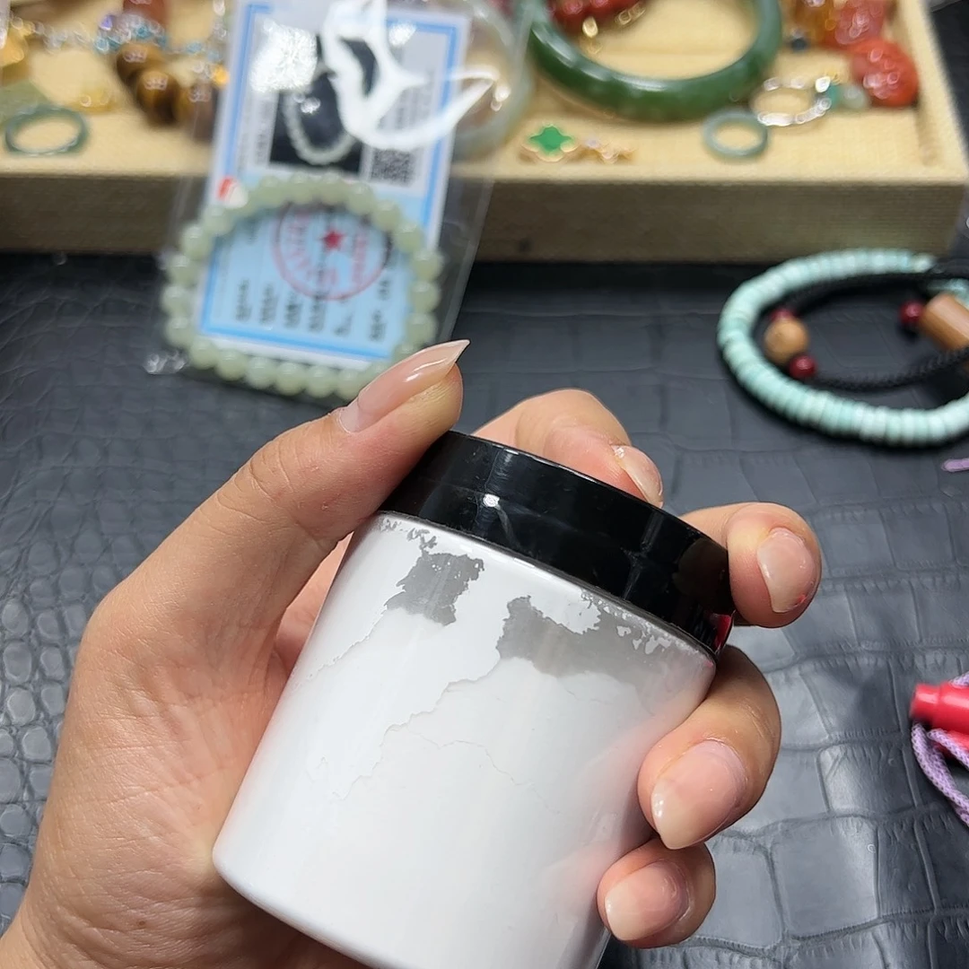 烟晶手链银S925镶嵌珠珠粉粉