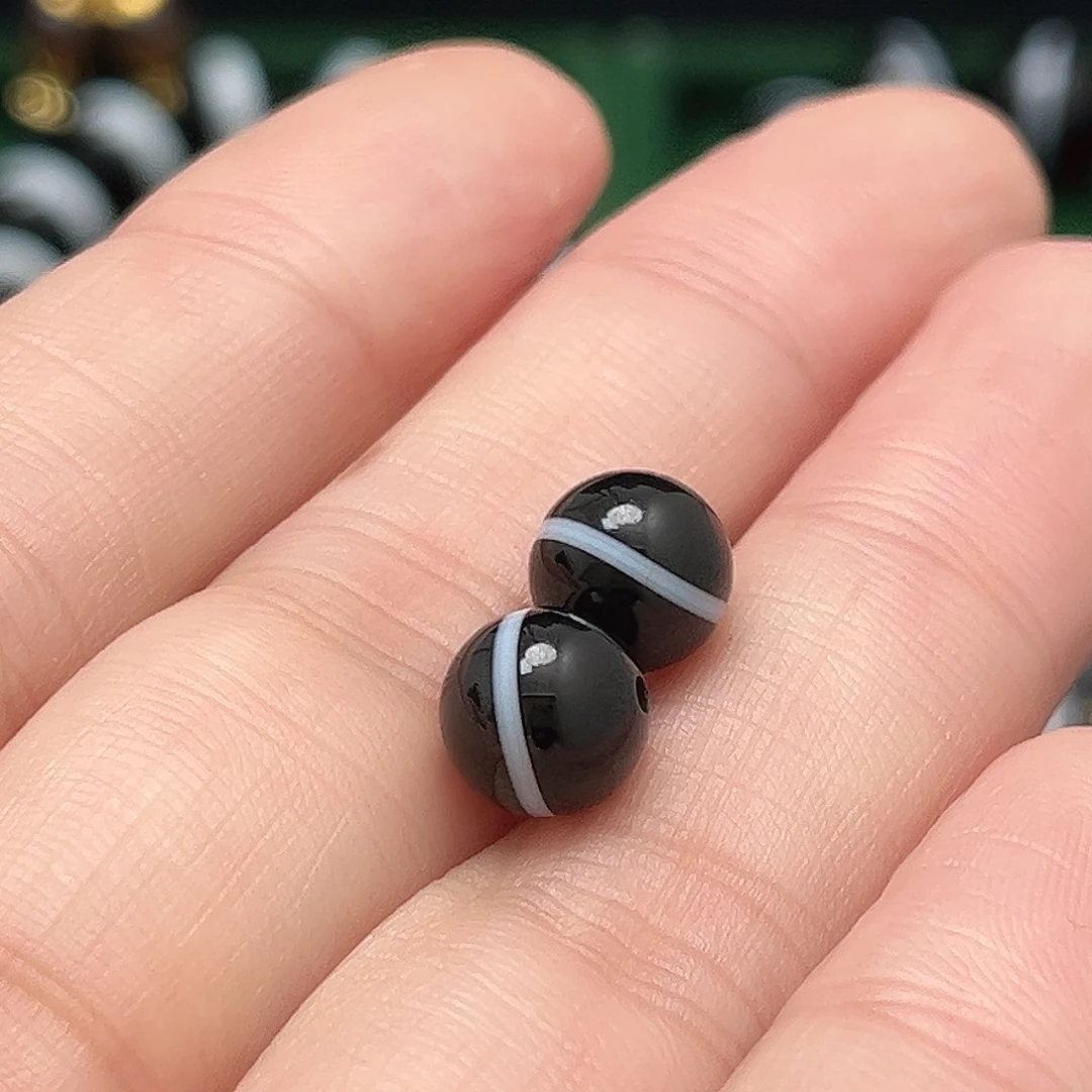 玛瑙/玉髓合金单珠