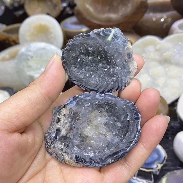 未镶嵌珠宝半成品紫晶福利小盆