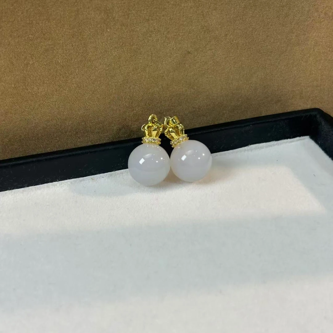 【睿泽鉴宝】白玛瑙吊坠多样性发一/有瑕13mm GS0016