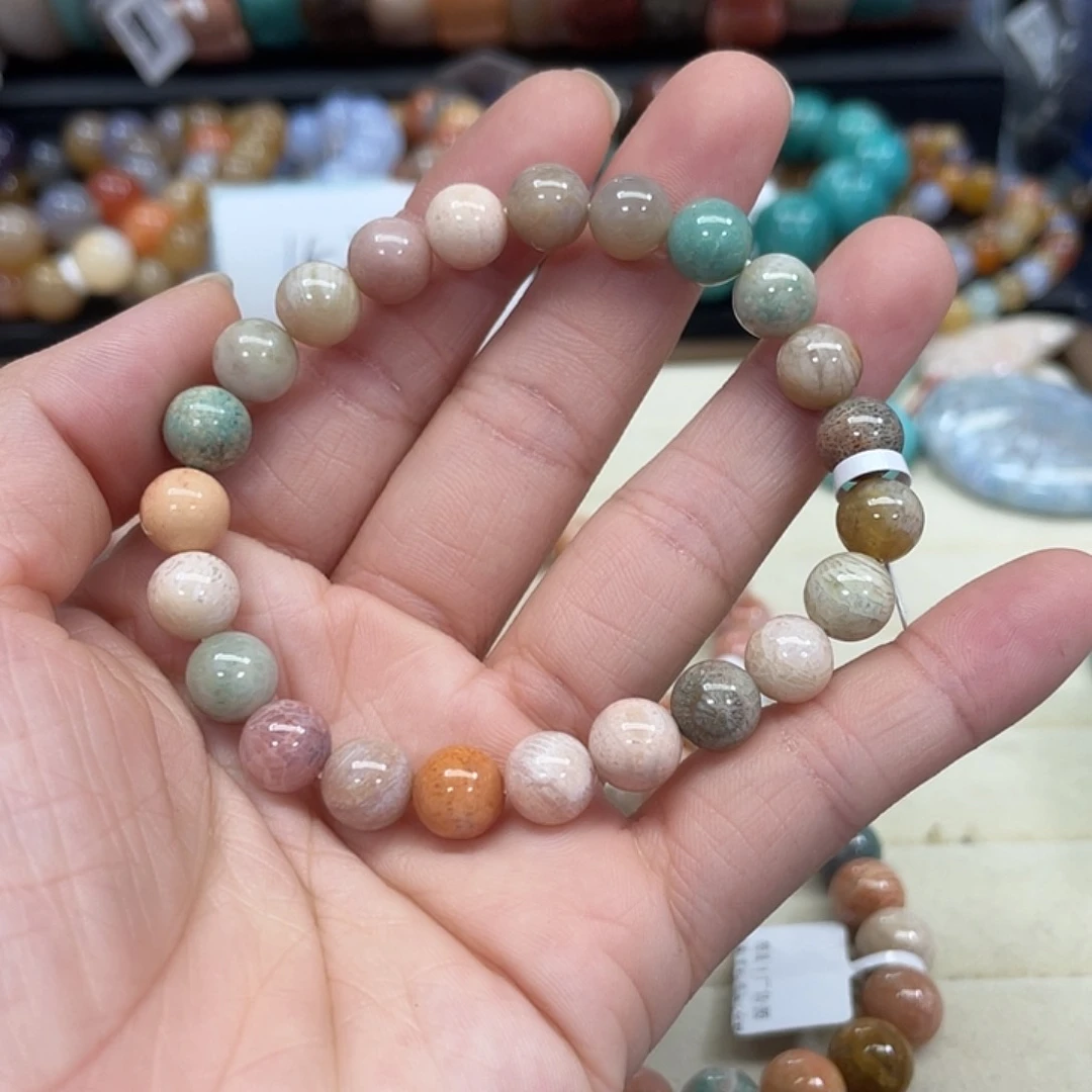 未镶嵌手串硅化珊瑚（珊瑚玉）岁**晴458