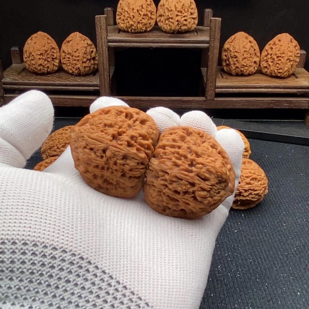 吊坠文玩核桃全品41尺寸密纹三角南将石