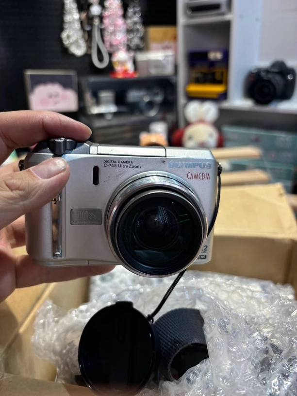 95新 Olympus/奥林巴斯 c745 10倍光学变焦 自备xd卡 no退no换