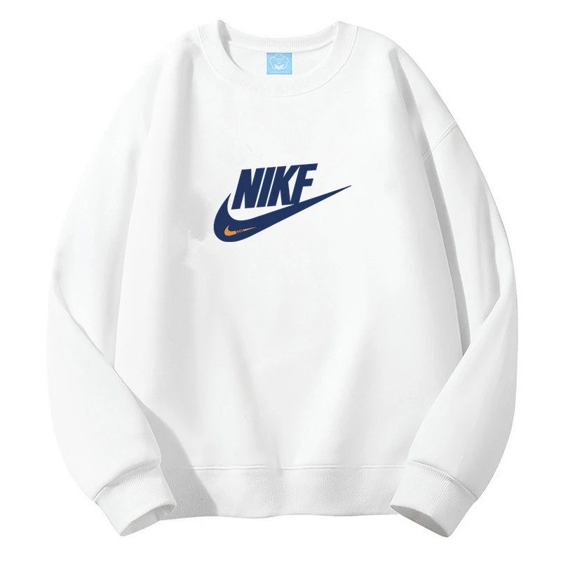 NK美式休闲日常卫衣男士秋装2025新款重磅百搭宽松外套青少年上衣