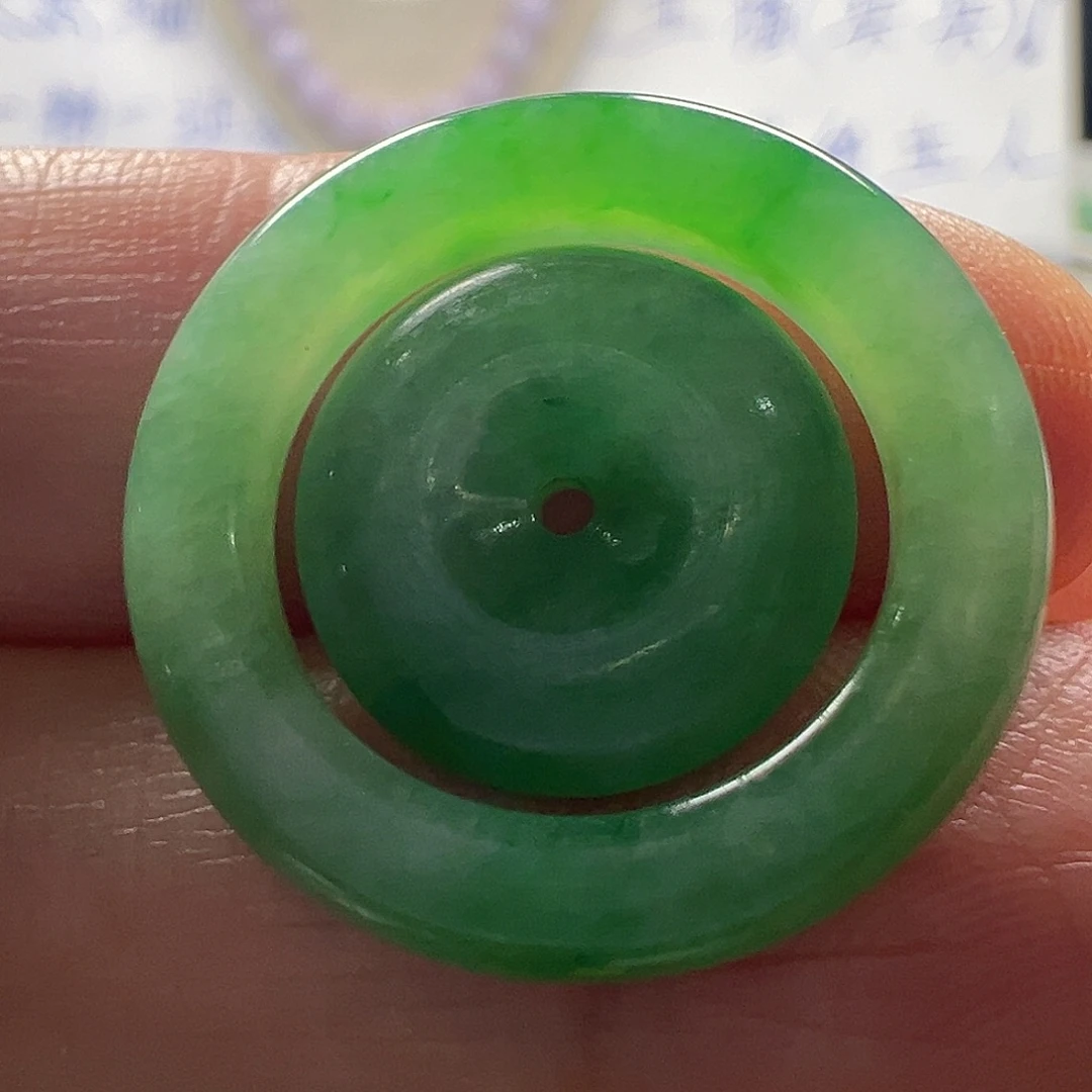 定制翡翠未镶嵌翡翠戒圈套装