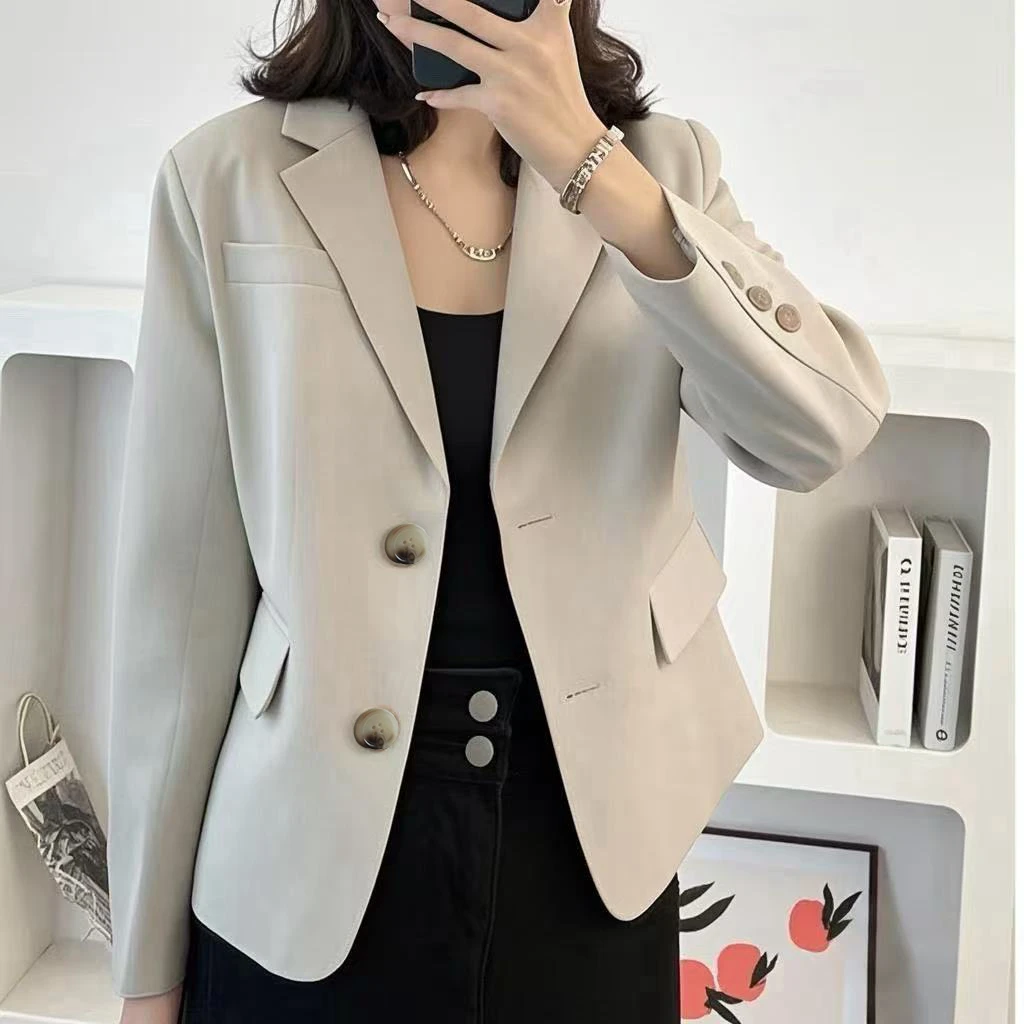 【小瑜专属】新款西装外套女小个子春秋新款上衣高级感休闲小西服