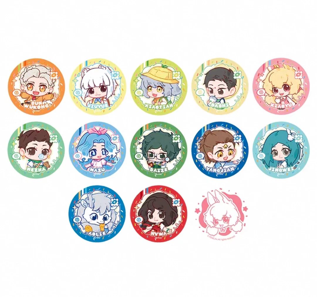 非人哉幼稚园系列马口铁徽章盲盒亚克力立牌pet透卡拍立得