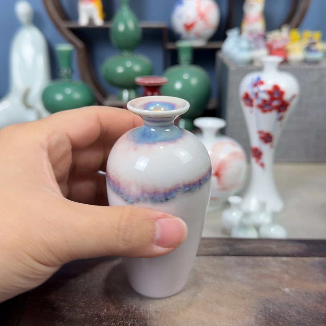 陶瓷手工小花器摆件