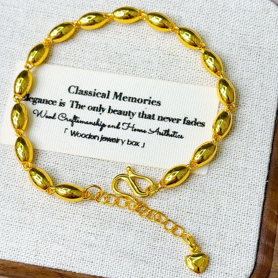 高定精工橄榄珠手链-A035