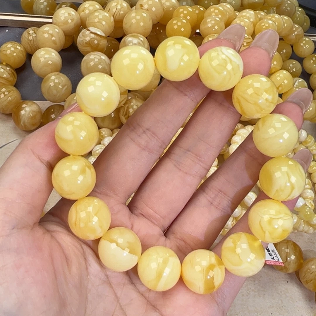 琥珀未镶嵌手链30.6妖花