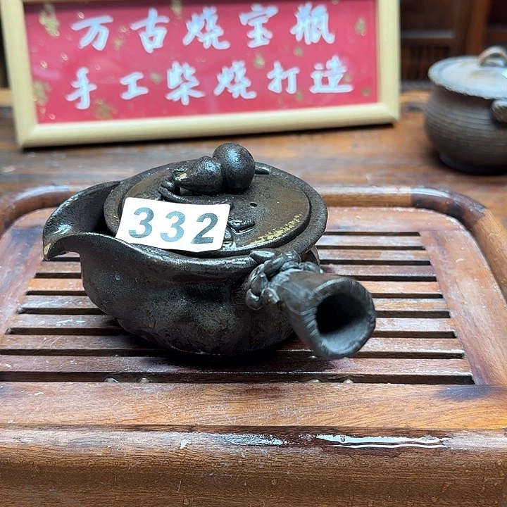 纯手工制作粗陶茶具