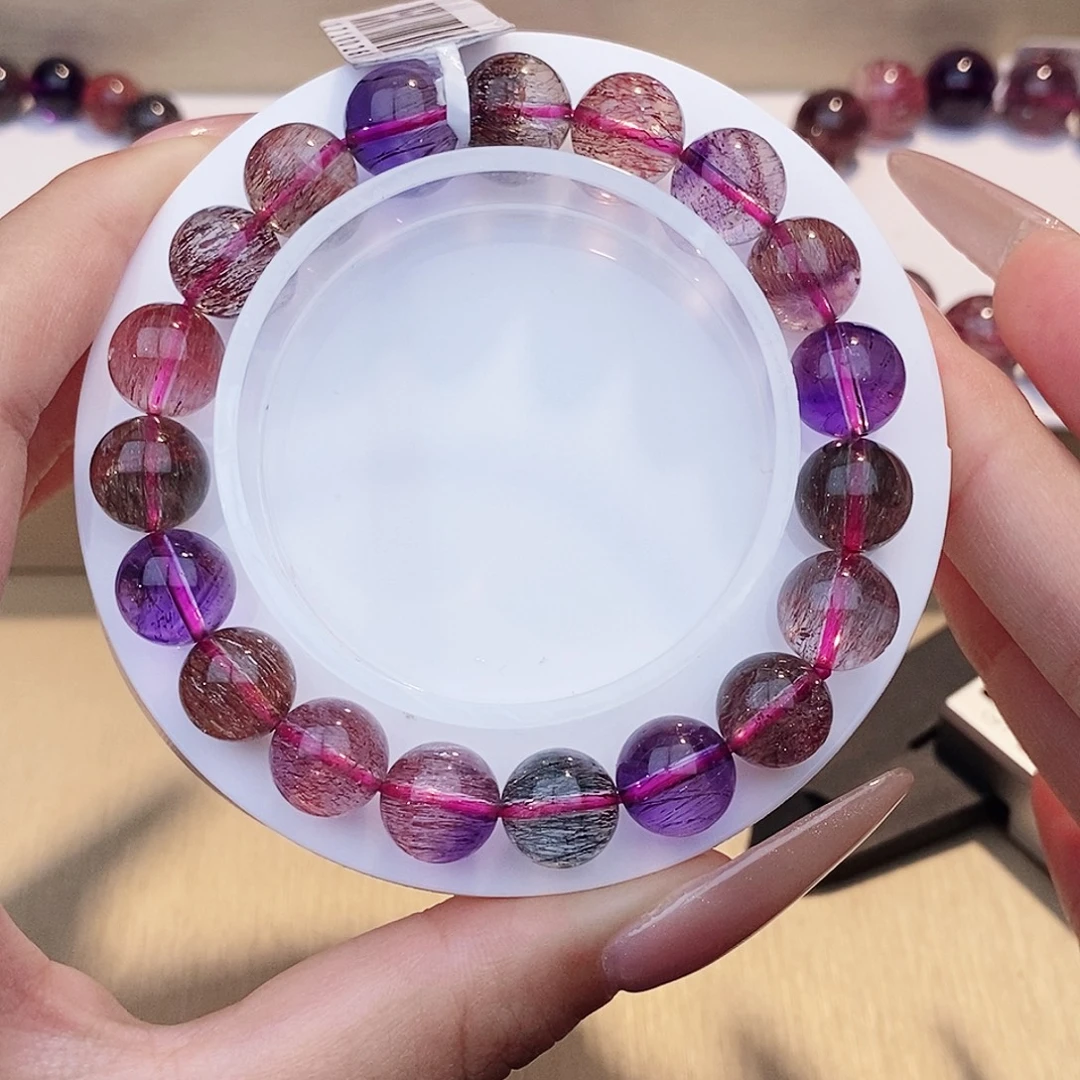 水晶手链未镶嵌黑加仑超七10+