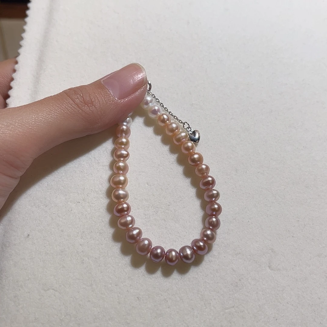 淡水珍珠手绳银S925镶嵌